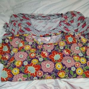LuLaRoe Classic T-shirts (2) 3XL